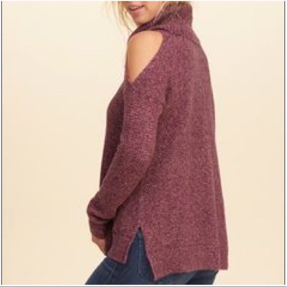 Hollister Cold Shoulder Cowl Neck Sweater - Picture 2 of 8